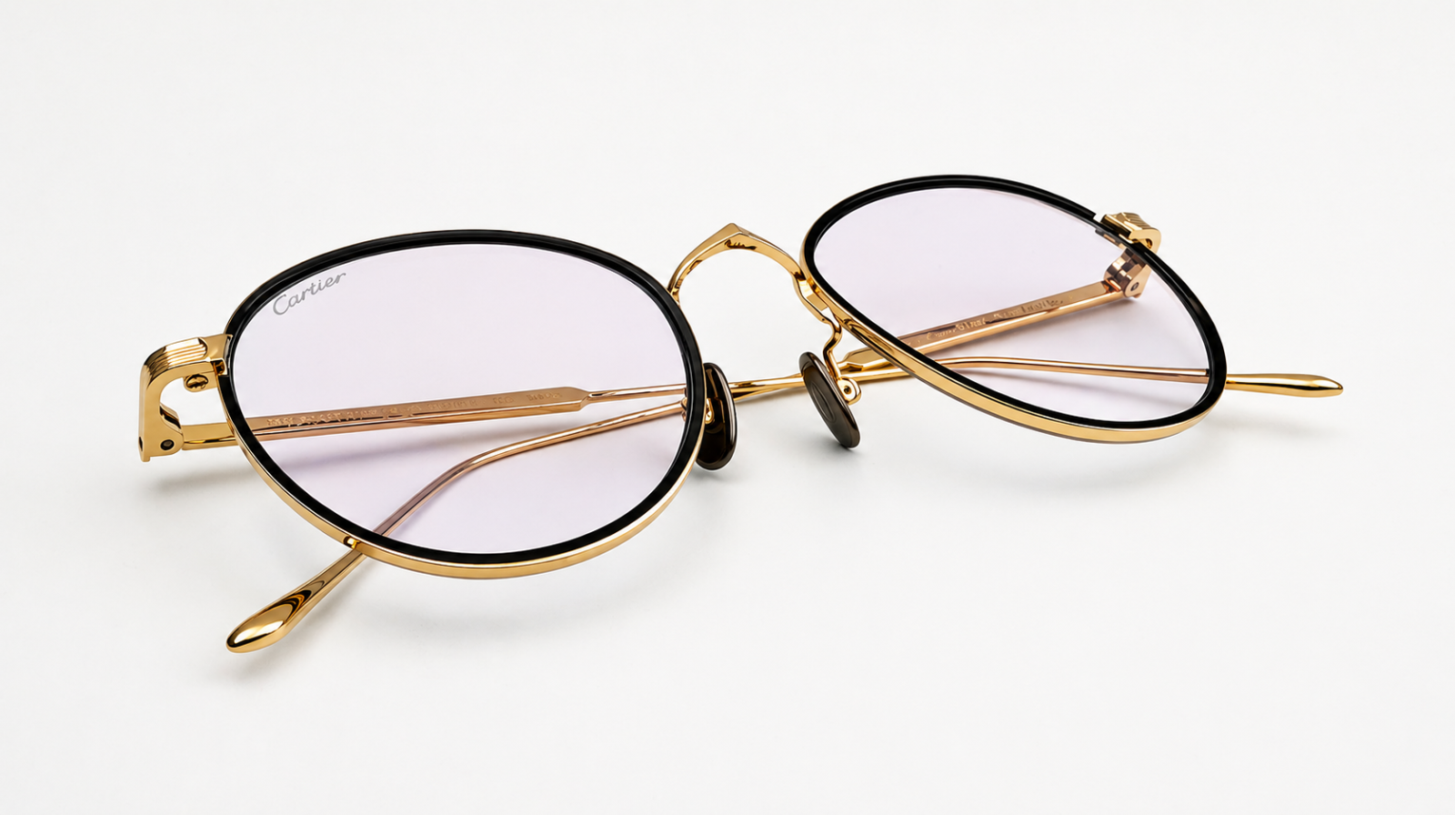 Authentic Luxury Cartier Gold Eyewear CT02500