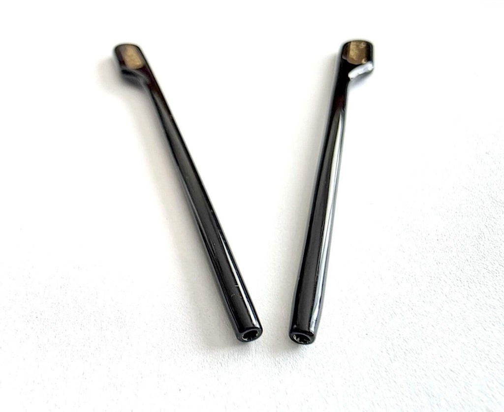 Authentic Cartier Gold/Black Temple Tips Replacement (1 Pair / 2 Pieces)
