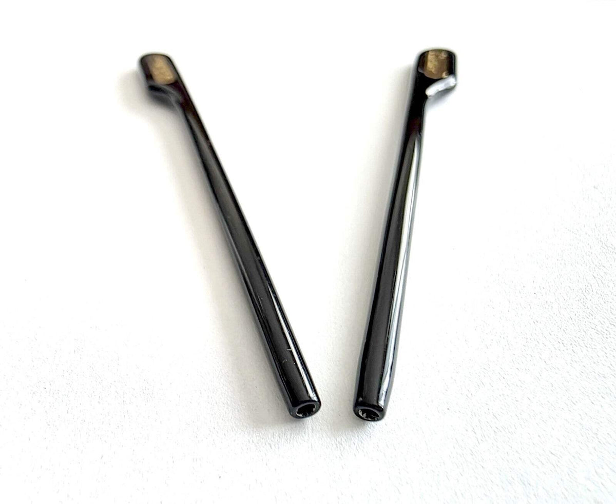 Authentic Cartier Gold/Black Temple Tips Replacement (1 Pair / 2 Pieces)