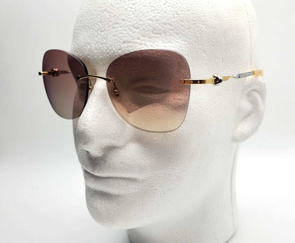 Authentic Cartier Gold Sunglasses CT00915S