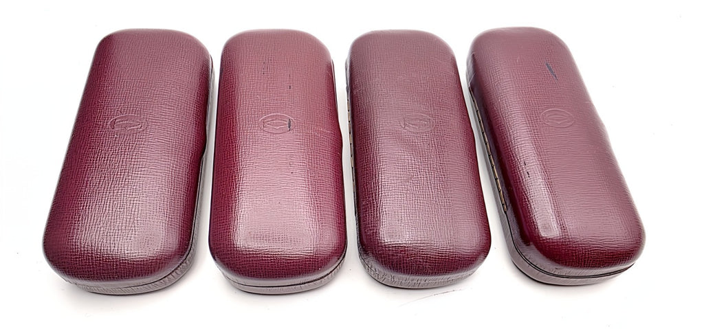 Vintage Cartier Hard Case Red Leather Eyeglasses CASE