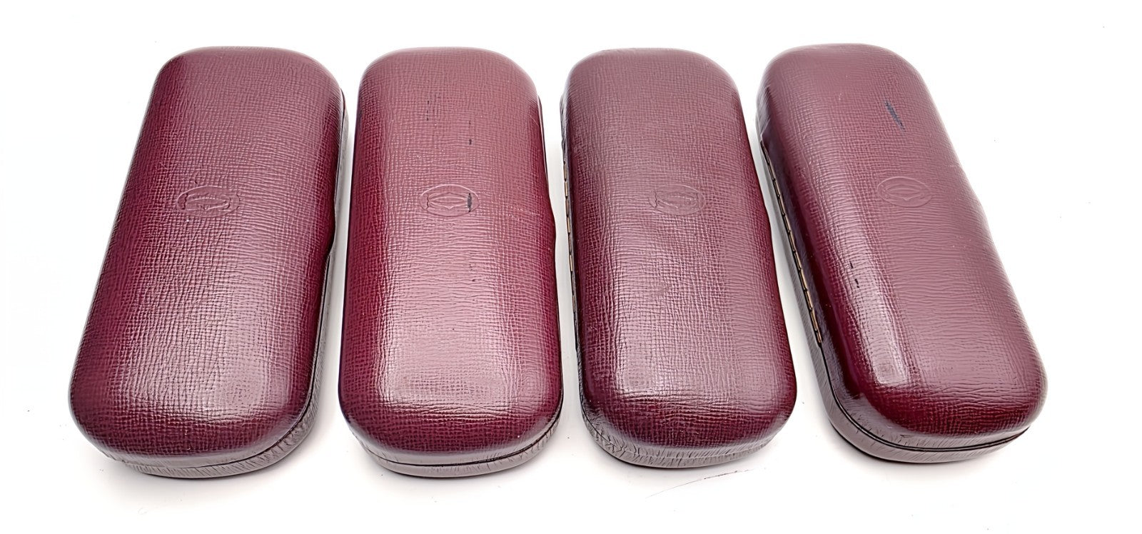 Vintage Cartier Hard Case Red Leather Eyeglasses CASE