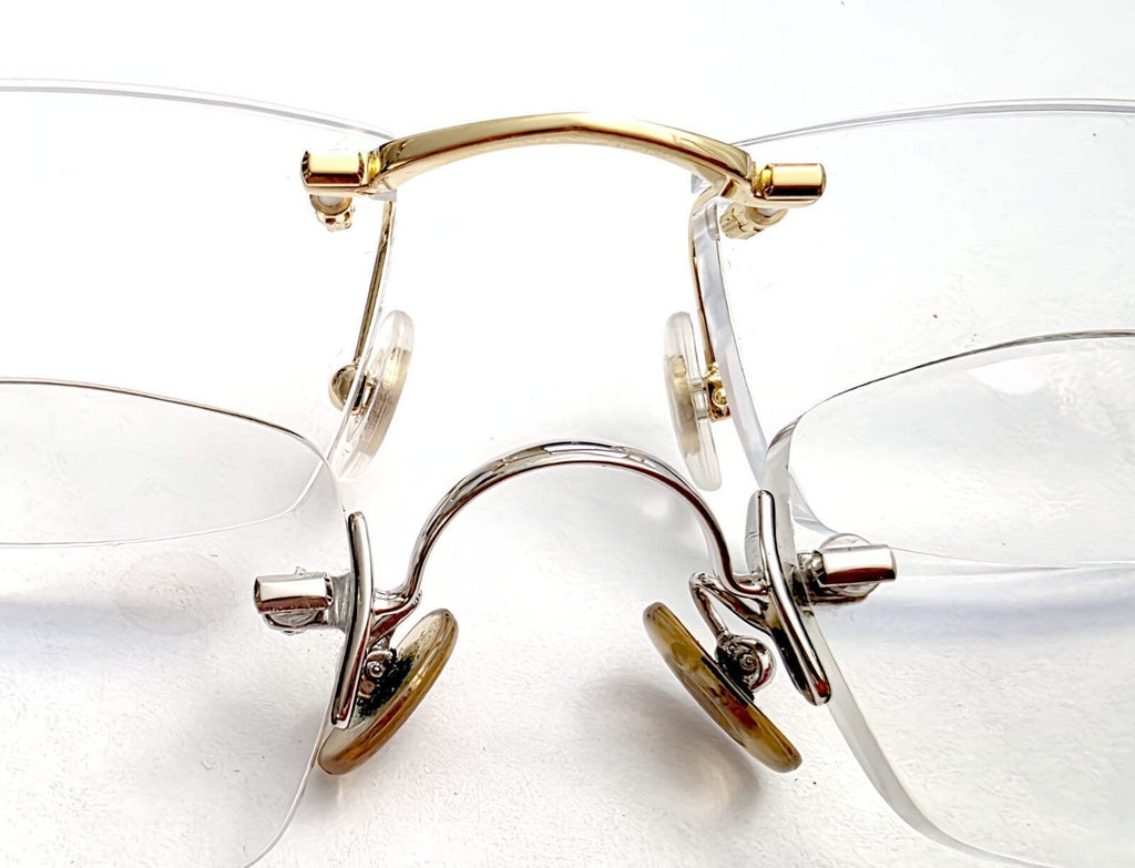 NEW! Curved Rectangle Cartier Screw 1xSet/$39 - Silver/Gold + Free Screwdriver