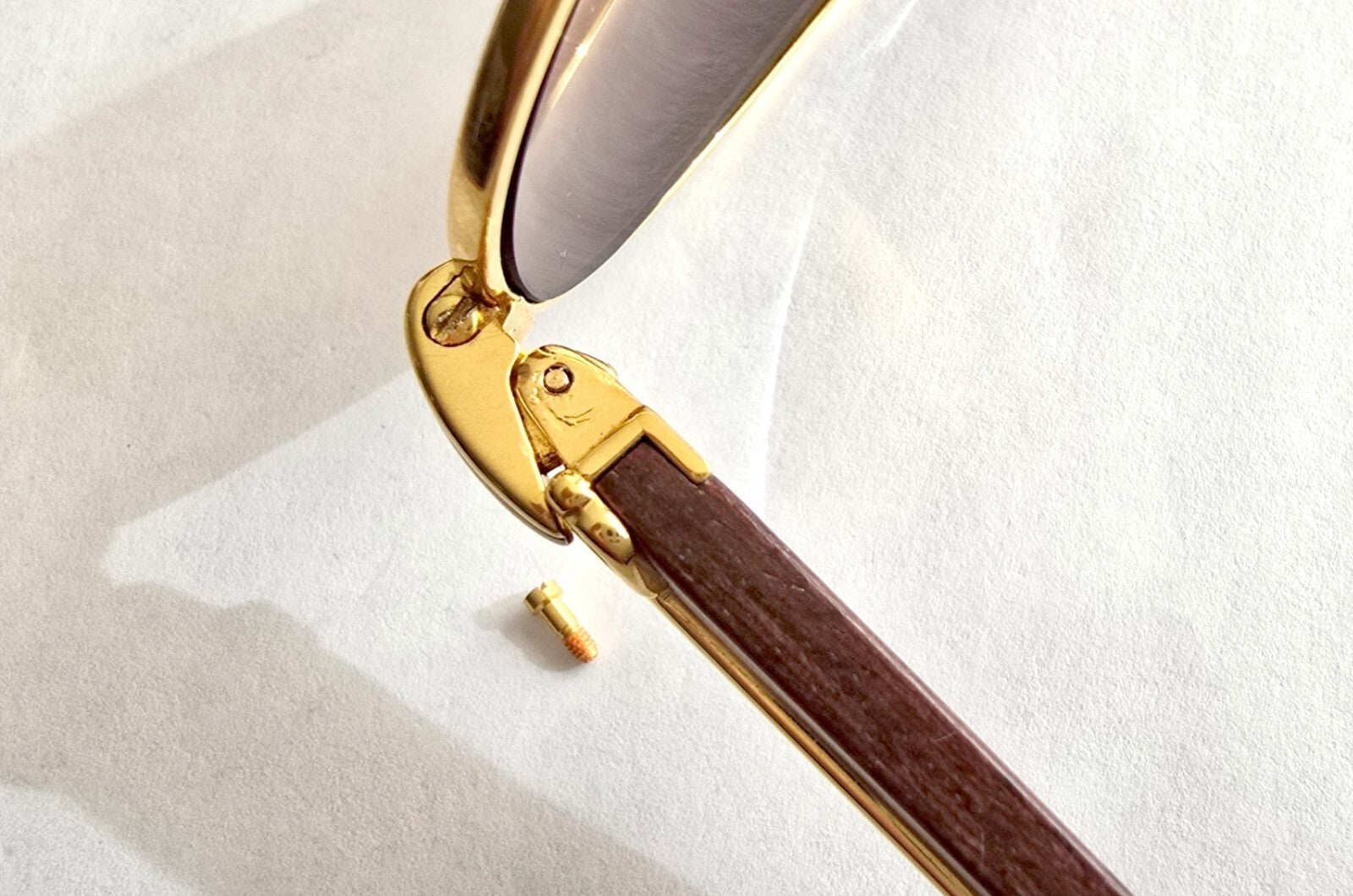 Auth Cartier Glasses Part Screws Replacement - Gold - Vintage Woods - $49/each