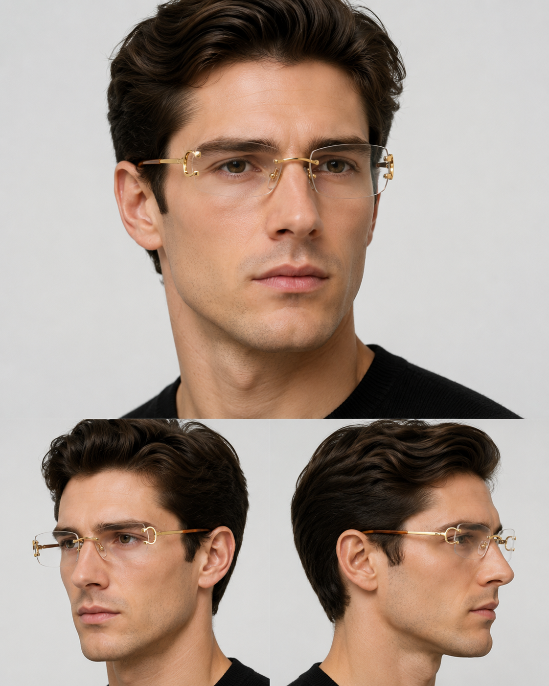 NEW! Cartier Big C Piccadilly Gold Glasses CT0092O