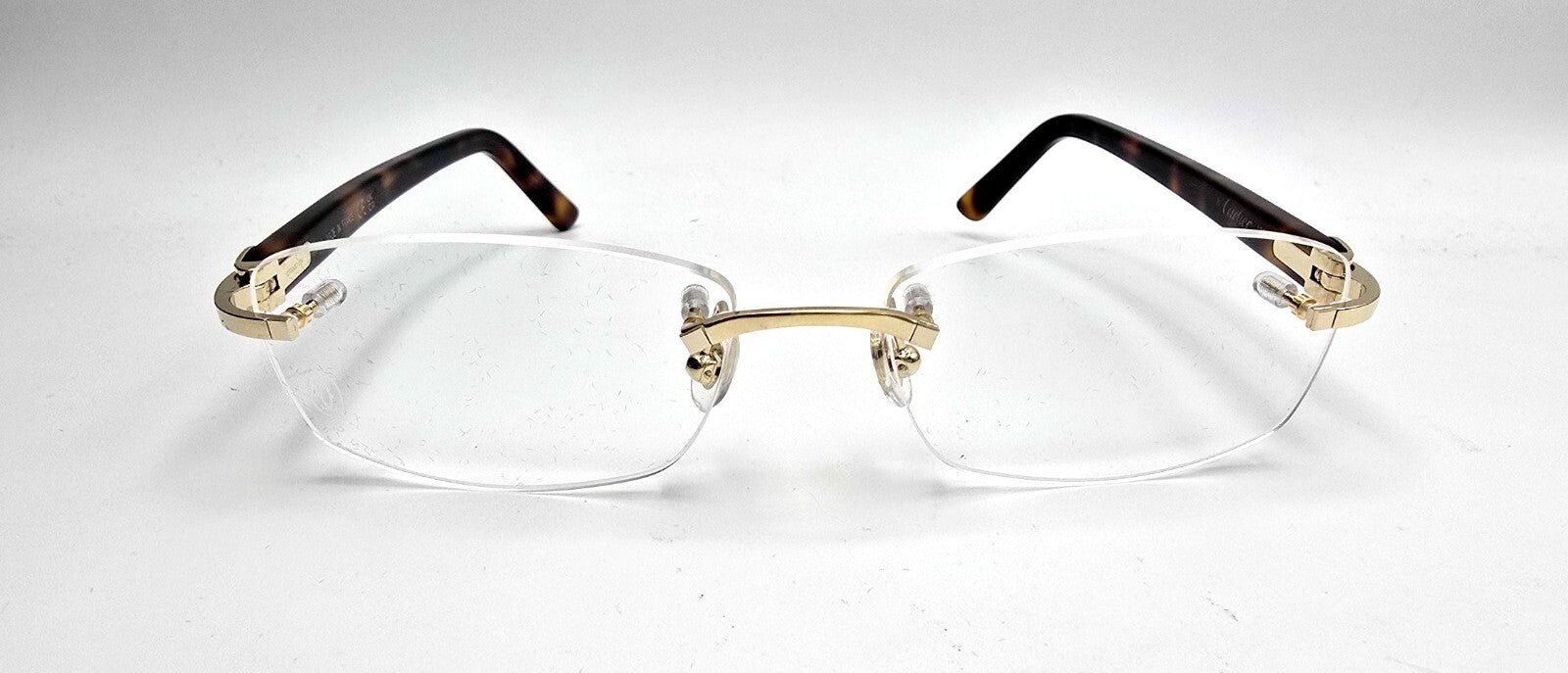 NEW! Cartier Glasses Canazei Tortoise/Gold CT0048O
