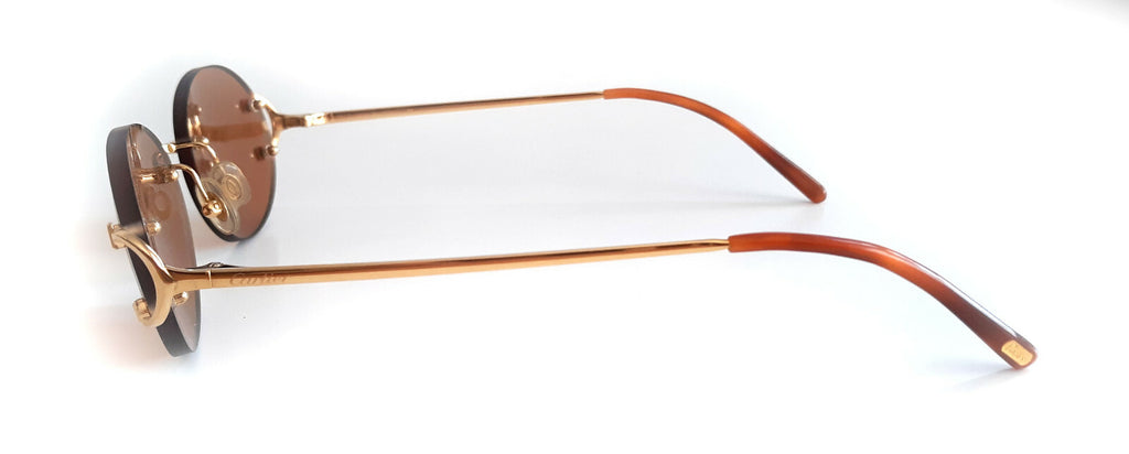 NEW! Authentic Cartier Eyeglasses Parts Tortoise Temple Ends