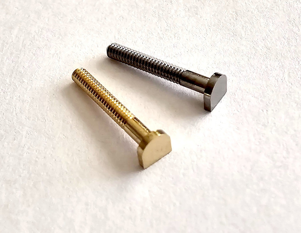 New Authentic Cartier Arch Shape Screw Gold Silver + Free Caps/ Washers