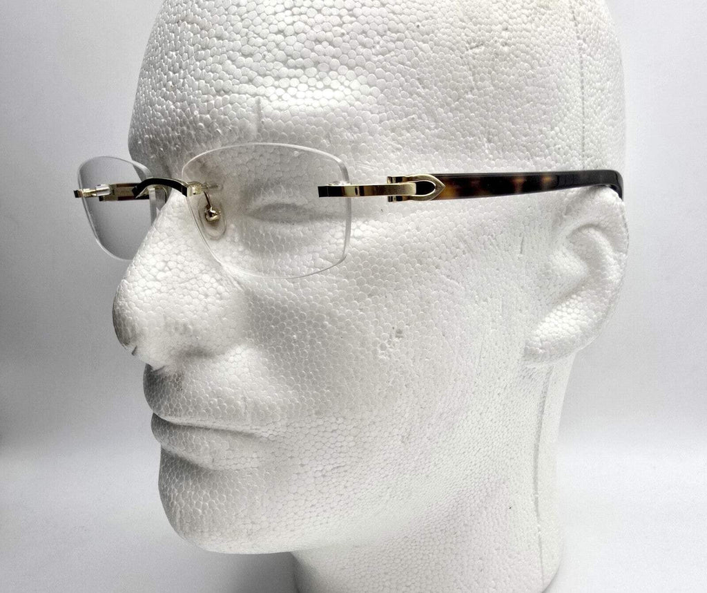 NEW! Cartier Glasses Canazei Tortoise/Gold CT0048O