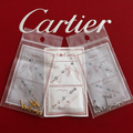 NEW! Auth Curved Rectangle Cartier Screws Full Set - Gold
