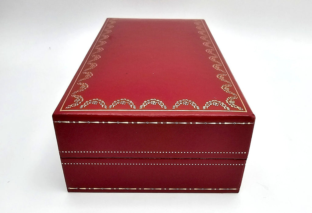 Authentic Cartier Glasses Red Hard Case CO712 6.7"×3.5"×2"