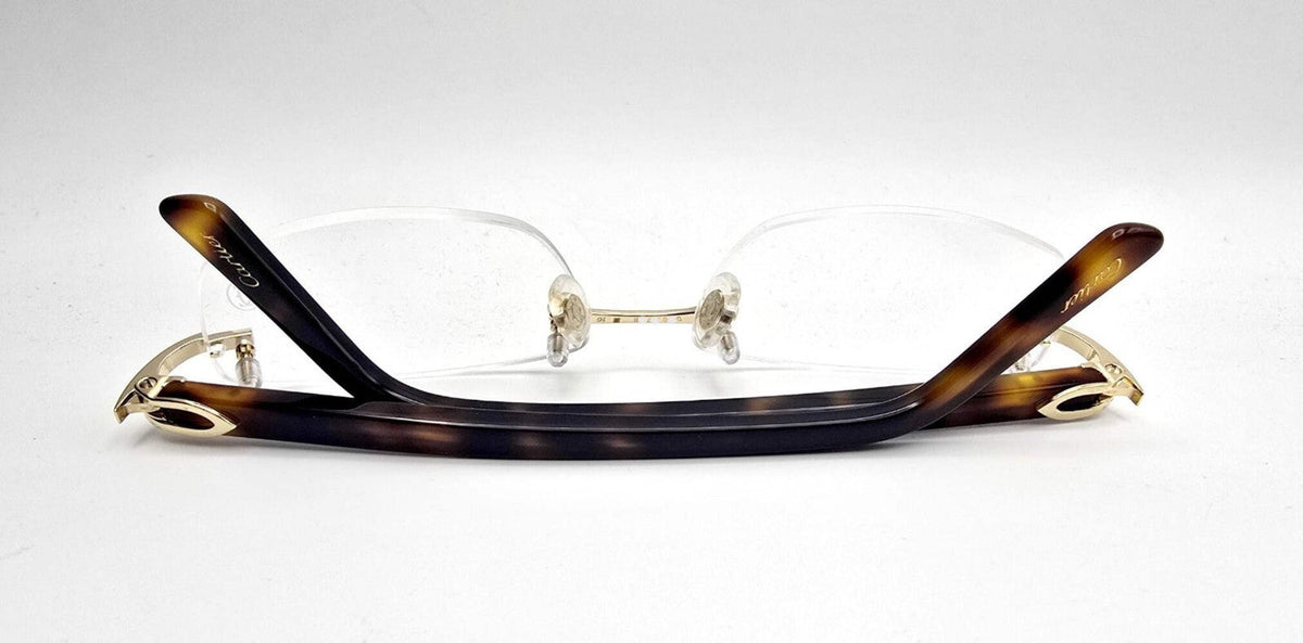 NEW! Cartier Glasses Canazei Tortoise/Gold CT0048O