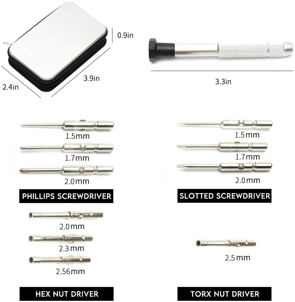 NEW! Precision Screwdriver Set for Cartier C decor Rimless Sunglasses Glasses