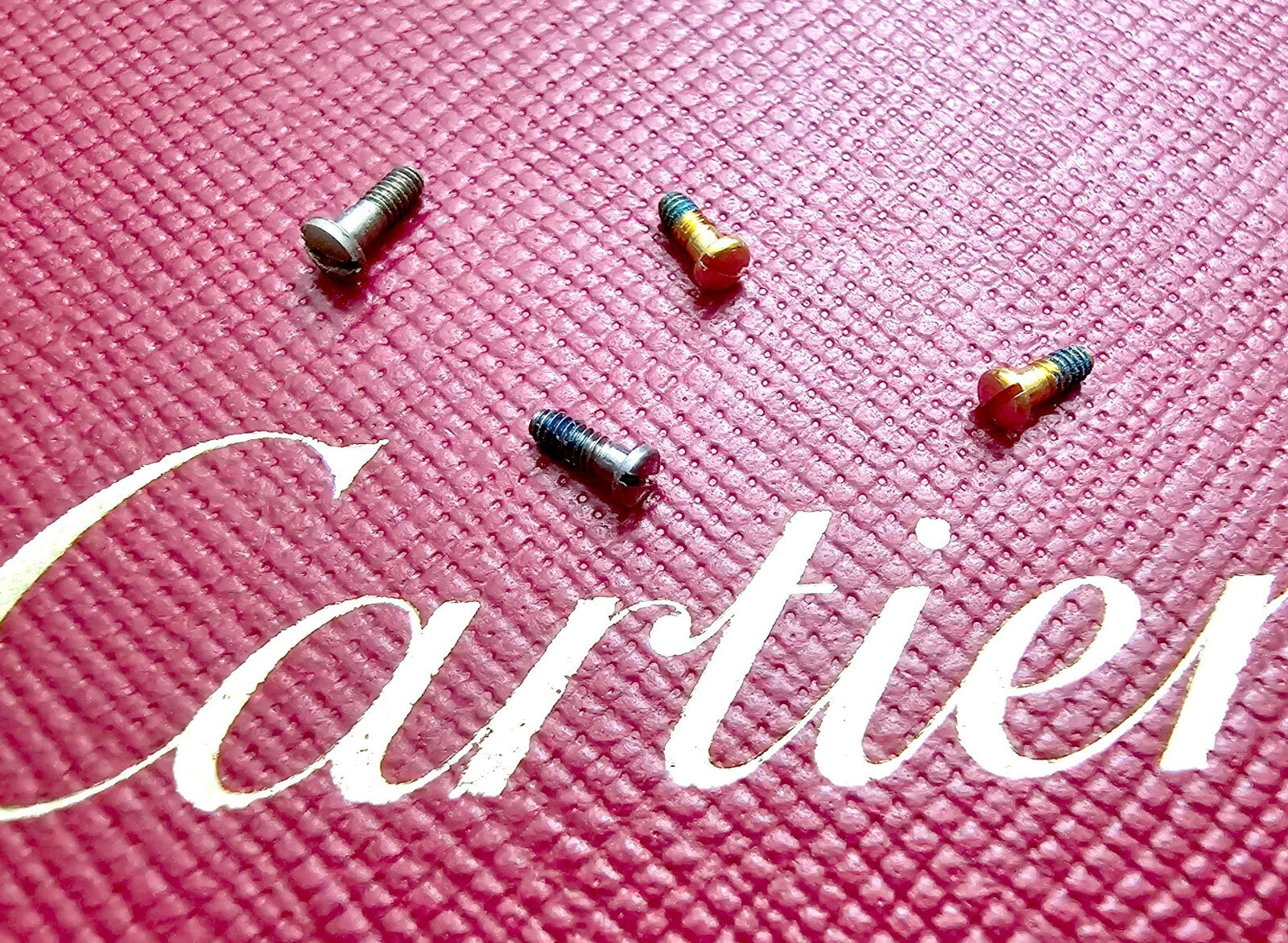 Authentic Cartier Eyeglass Hinge Screws Replacement Gold Silver