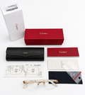 NEW! Cartier Pearl White Syracuse CT0056O Glasses