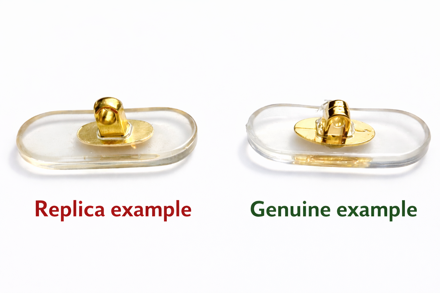 Auth Cartier Eyeglasses Nose Pads Replacement Large + Free Screwdriver