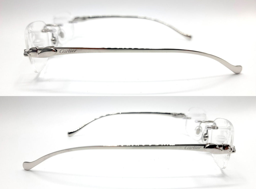 Authentic Cartier Silver Panthere Glasses CT00580