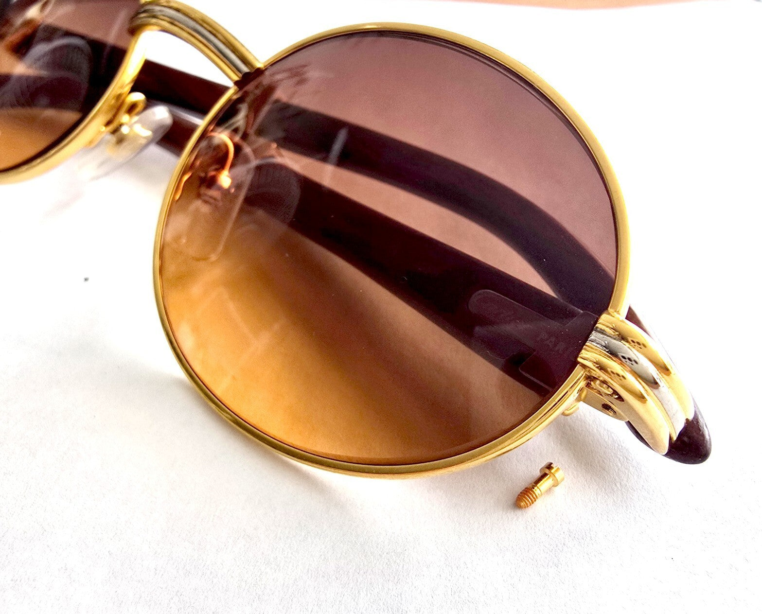 Auth Cartier Glasses Part Screws Replacement - Gold - Vintage Woods - $49/each