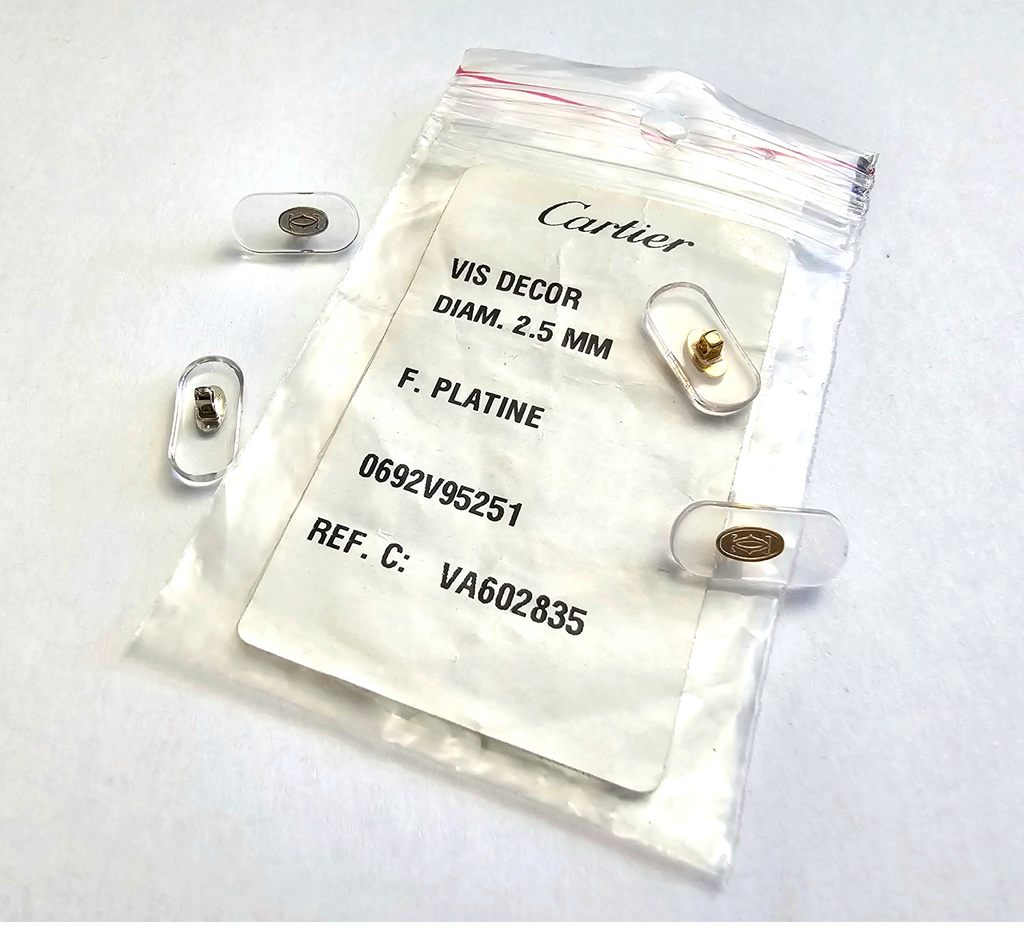 Auth Cartier Eyeglasses Nose Pads Replacement Large + Free Screwdriver