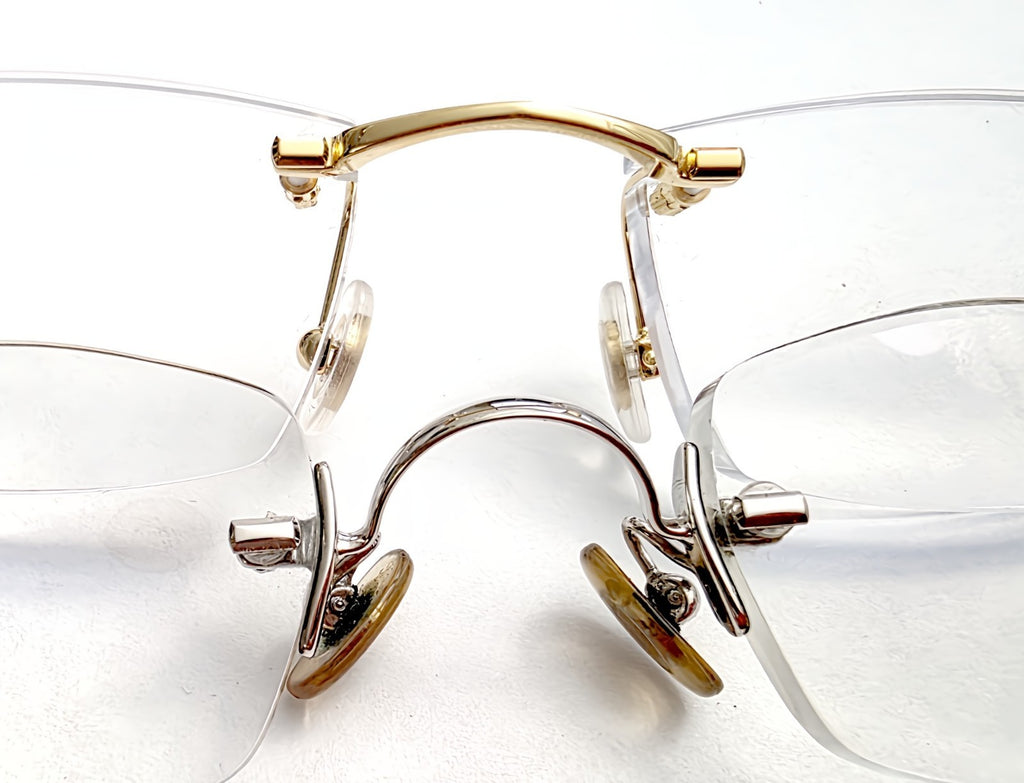 NEW! Curved Rectangle Cartier Screw  1xSet/$39 - Silver/Gold + Free Screwdriver
