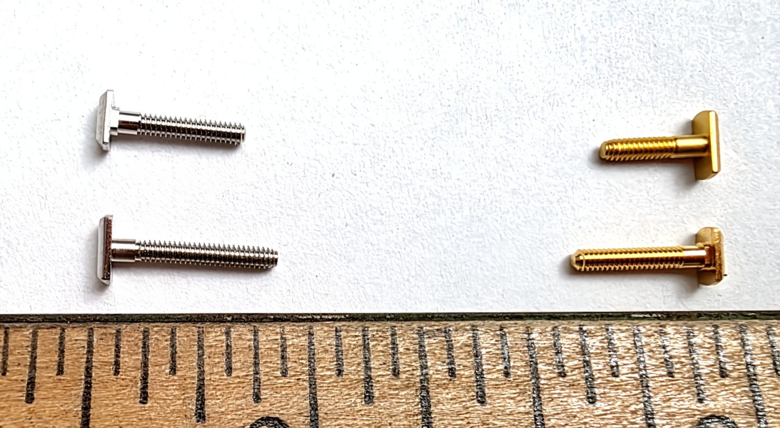 NEW! Curved Rectangle Cartier Screw  1xSet/$39 - Silver/Gold + Free Screwdriver