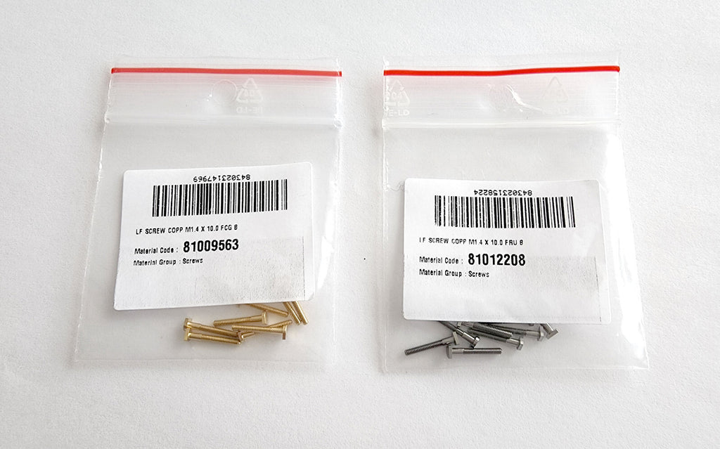 New Authentic Cartier Arch Shape Screw Gold Silver + Free Caps/ Washers