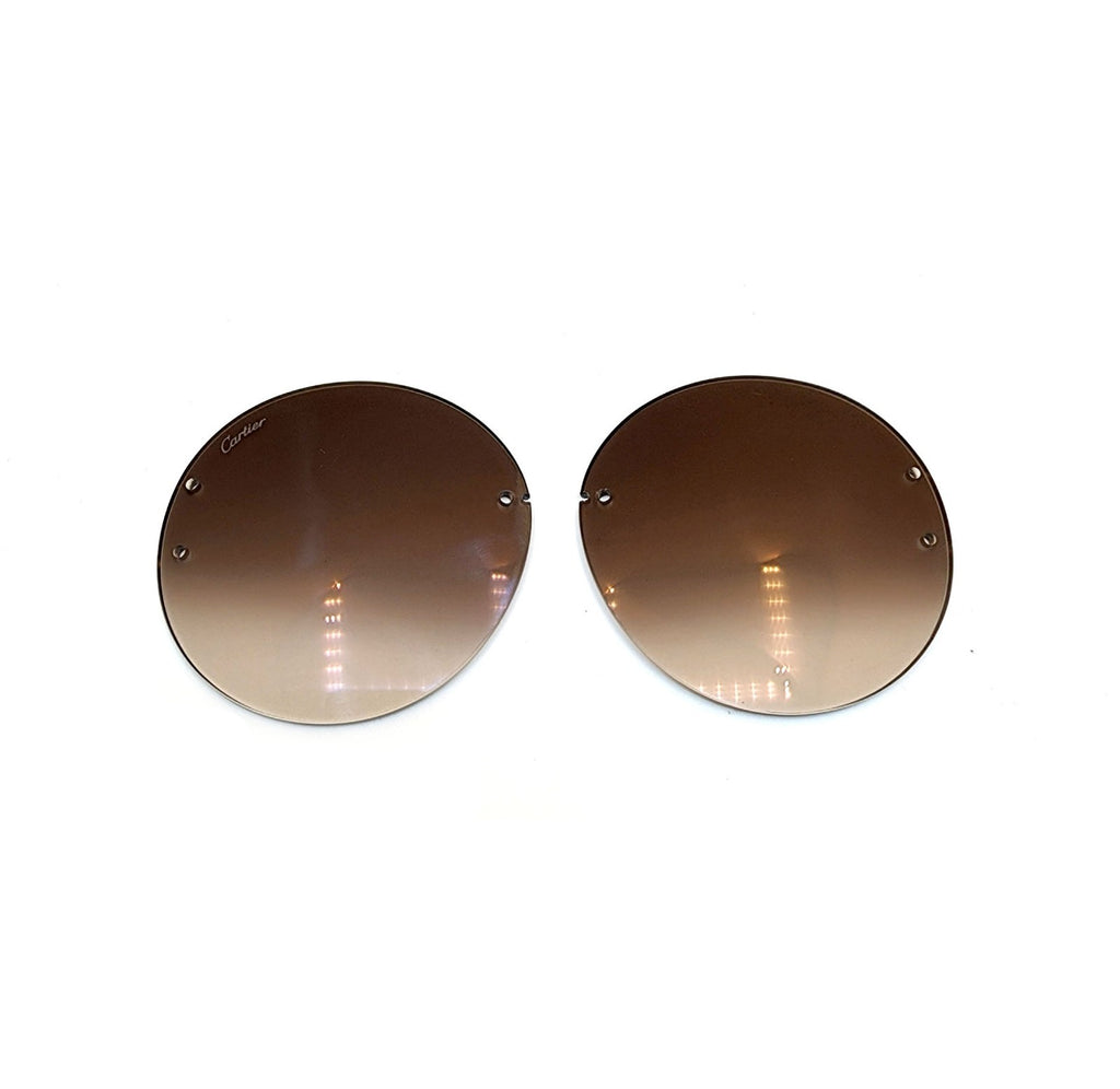 Authentic Cartier Rimless Replacement Lenses Signed Made in France