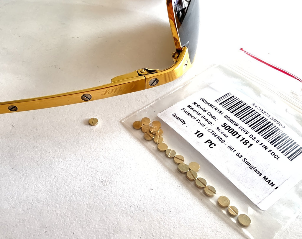 NEW! Auth Cartier Platine Screws Replacement - Gold/Silver - $49/each