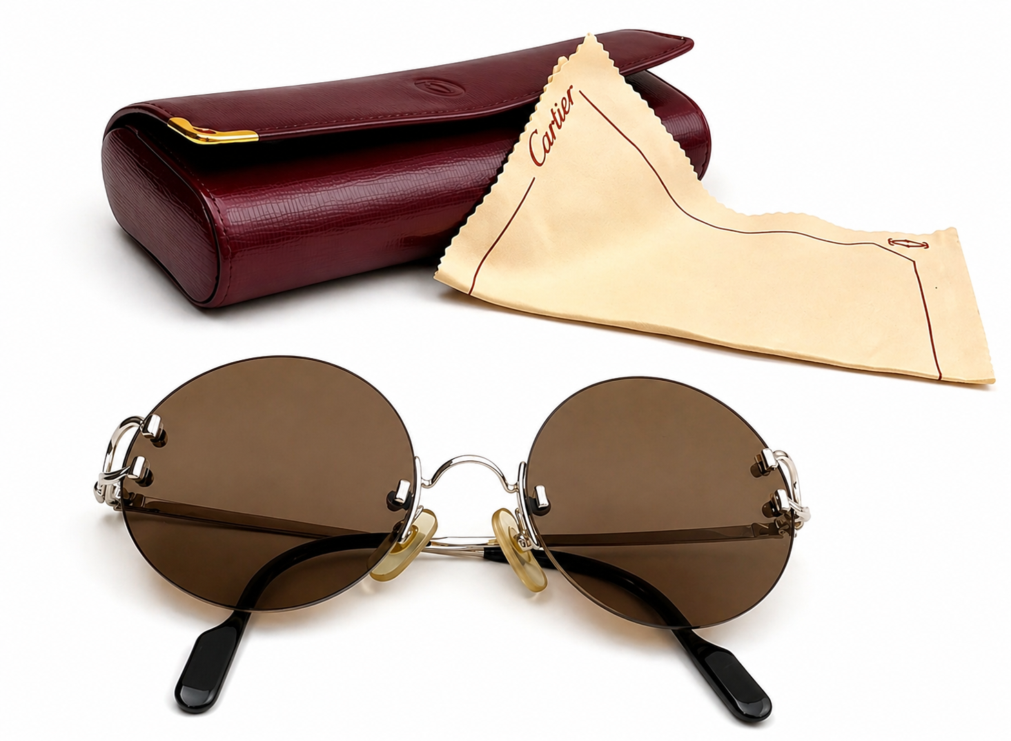 Vintage Cartier C-Decor Gold Sunglasses
