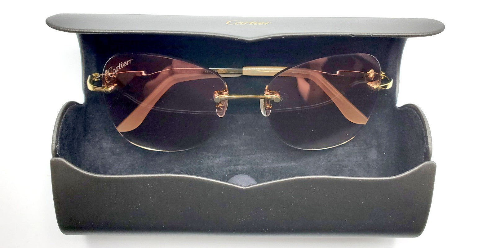 Authentic Cartier Gold Sunglasses CT00915S