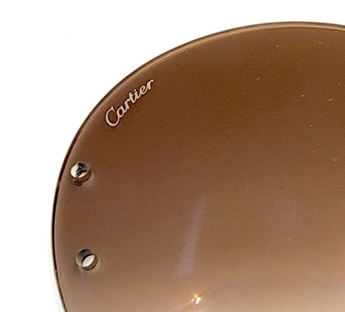 Authentic Cartier Rimless Replacement Lenses Signed Made in France