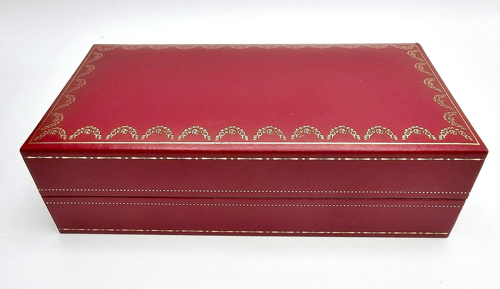 Authentic Cartier Glasses Red Hard Case CO712 6.7"×3.5"×2"