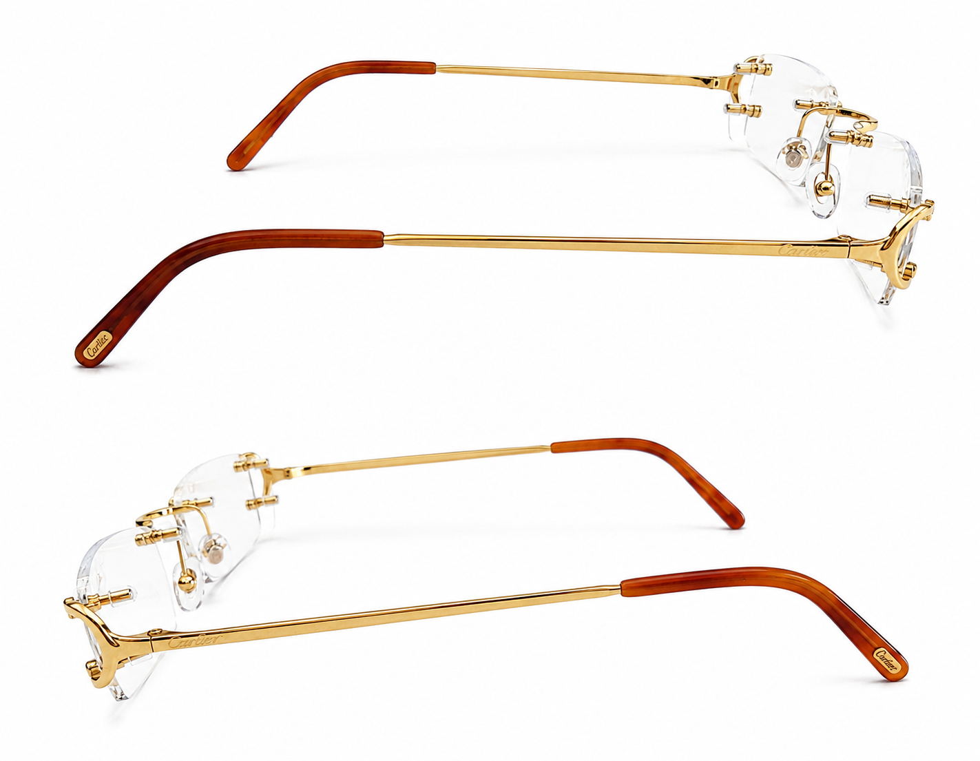 NEW! Cartier Big C Piccadilly Gold Glasses CT0092O