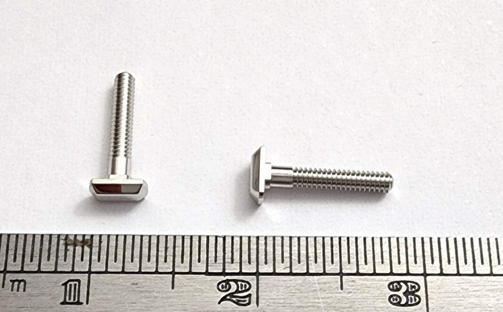 Authentic Cartier Curved Rectangle Eyeglass Screws Gold Silver Replacement