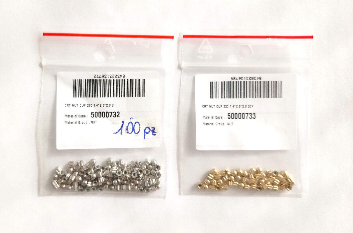 Auth Cartier Glasses Replacement Nuts/Caps - Gold/Silver + Free Washers