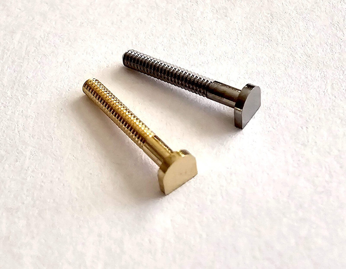 New Authentic Cartier Arch Shape Screw Gold Silver + Free Caps/ Washers