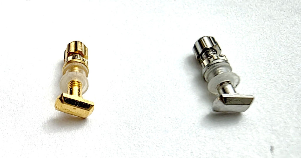 NEW! Curved Rectangle Cartier Screw  1xSet/$39 - Silver/Gold + Free Screwdriver