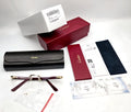 NEW! Cartier Glasses Canazei Burgundy /Gold CT0048O