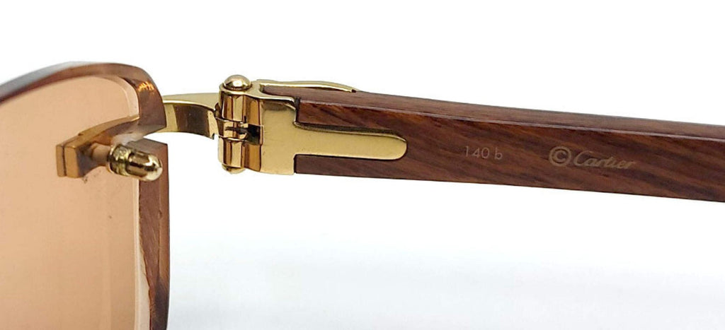 NEW! Auth Cartier Glasses Parts Caps and Bushing - GOLD - Free Screw Driver