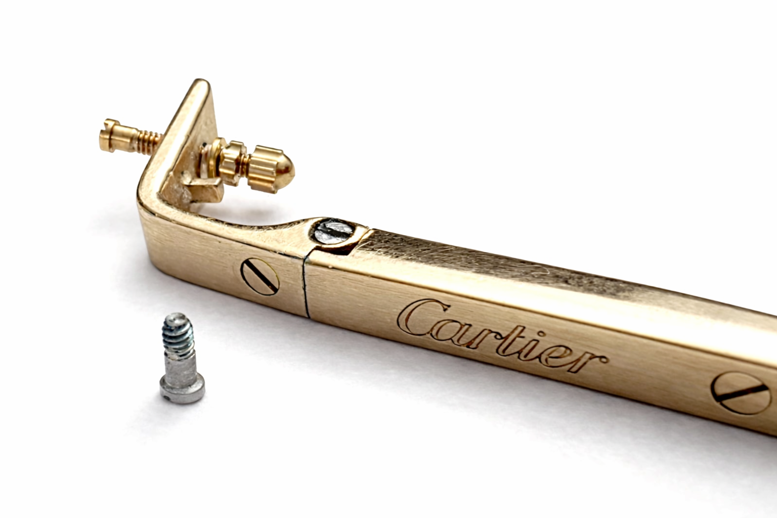 Authentic Cartier Eyeglass Hinge Screws Replacement Gold Silver