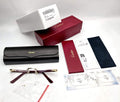 NEW! Cartier Glasses Canazei Burgundy /Gold CT0048O