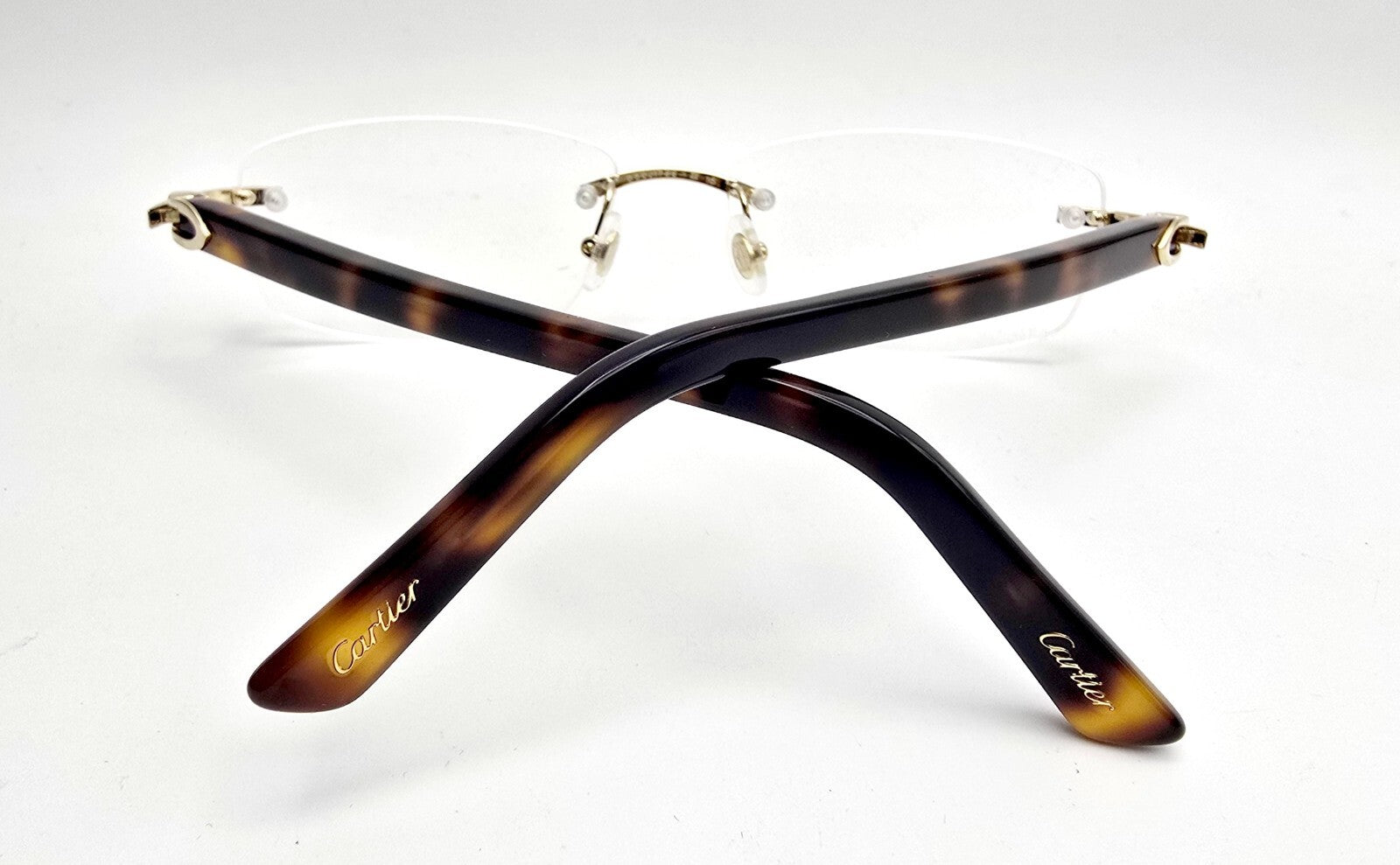 NEW! Cartier Glasses Canazei Tortoise/Gold CT0048O