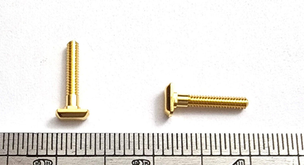 Authentic Cartier Curved Rectangle Eyeglass Screws Gold Silver Replacement