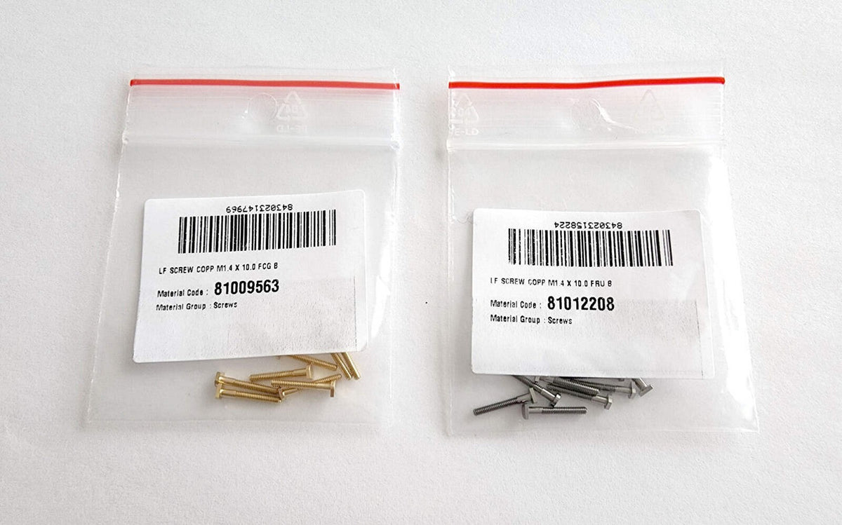 New Authentic Cartier Arch Shape Screw Gold Silver + Free Caps/ Washers