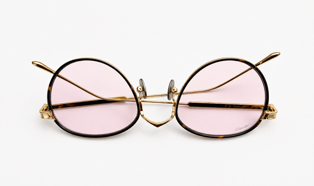 Authentic Luxury Cartier Gold Eyewear CT02500