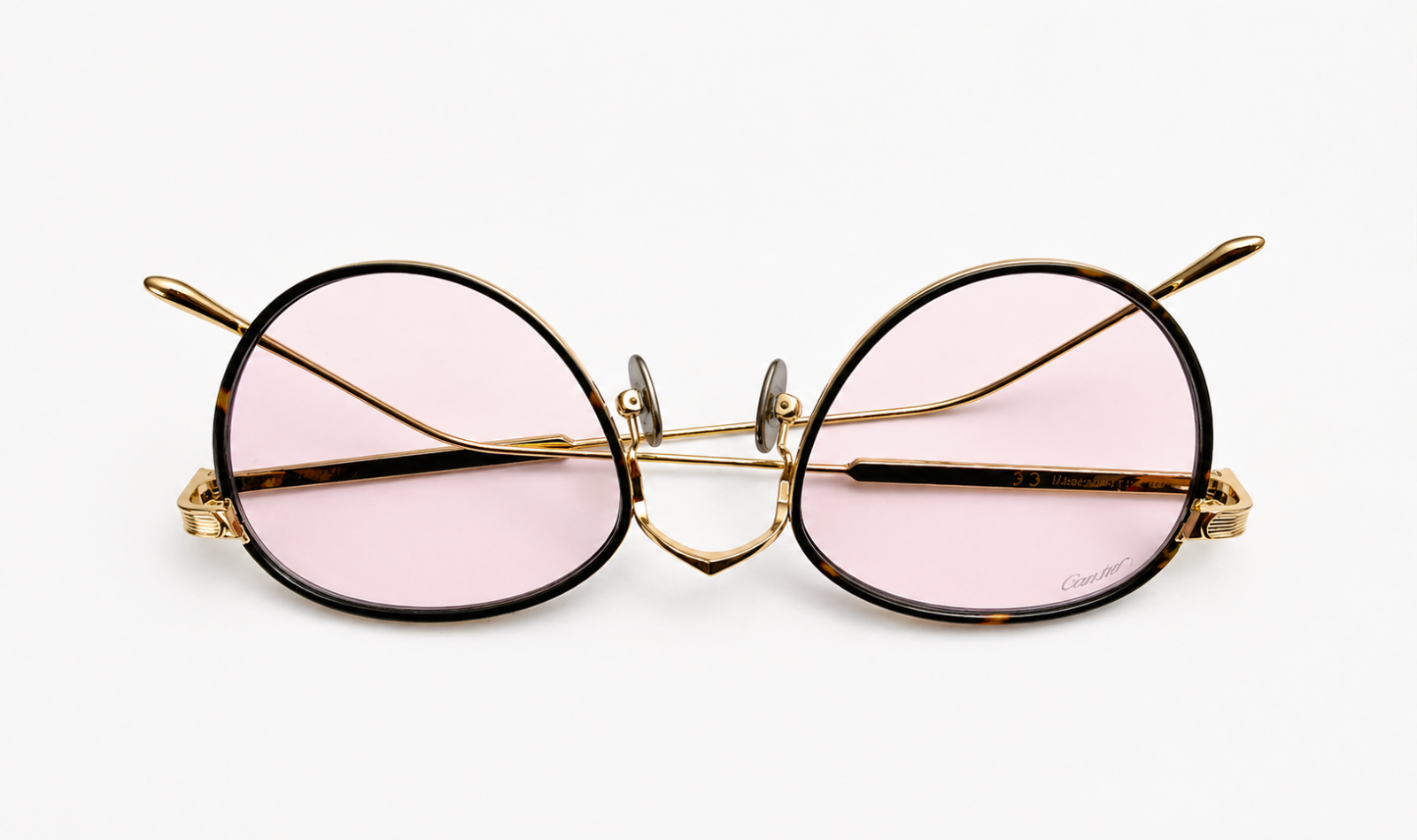 Authentic Luxury Cartier Gold Eyewear CT02500
