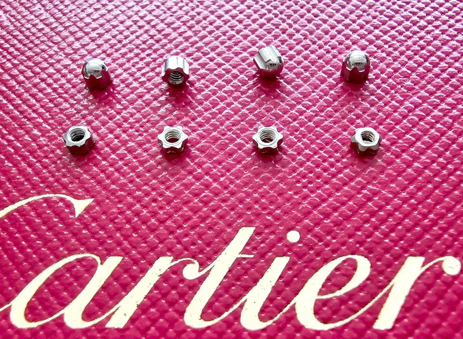Auth Cartier Glasses Replacement Nuts/Caps - Gold/Silver + Free Washers