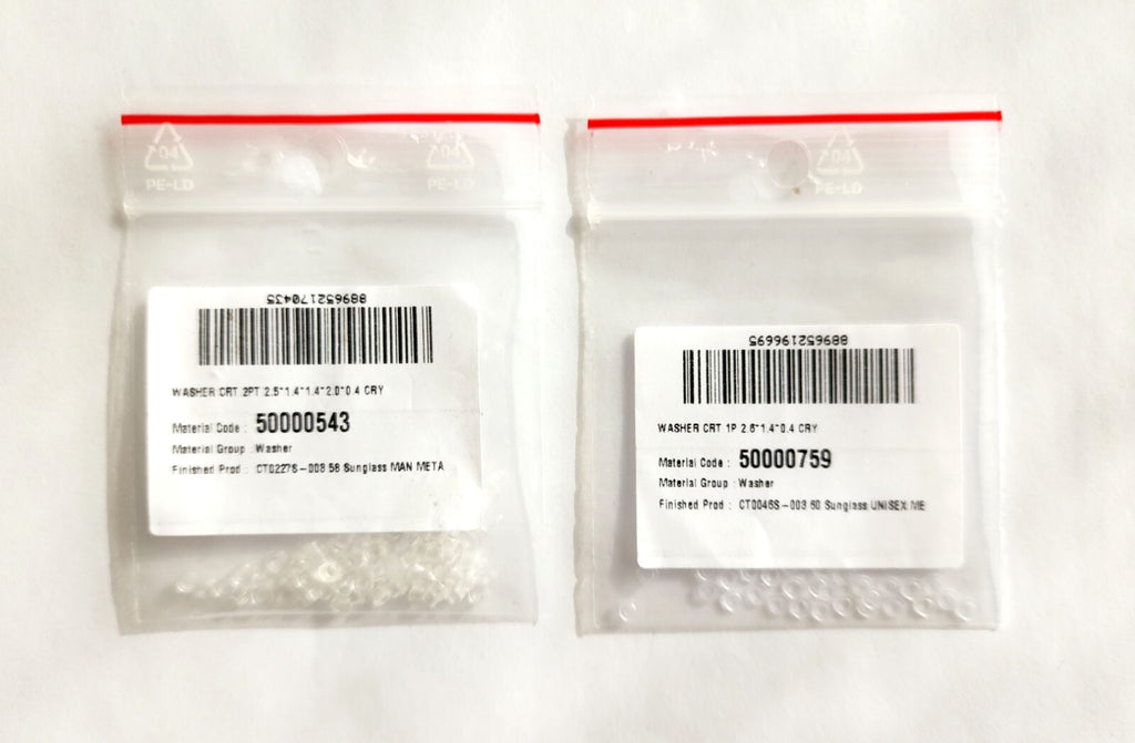 NEW! Auth Cartier Nuts/Caps/Bushing - Gold/Silver + Free Washers