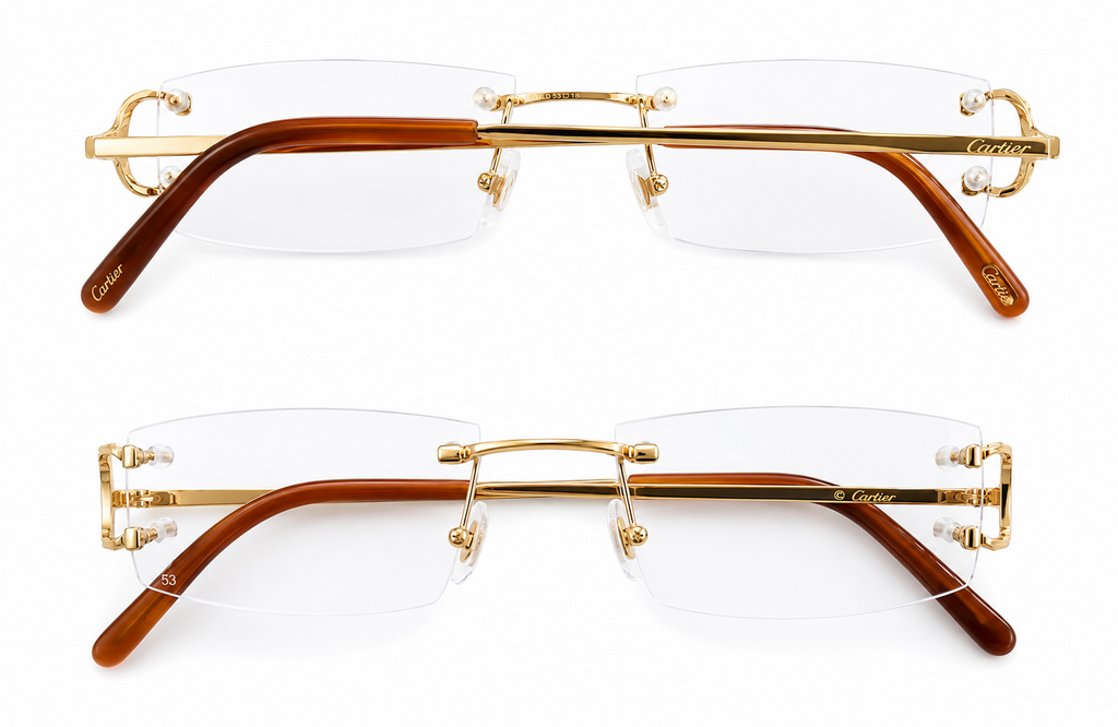 NEW! Cartier Big C Piccadilly Gold Glasses CT0092O