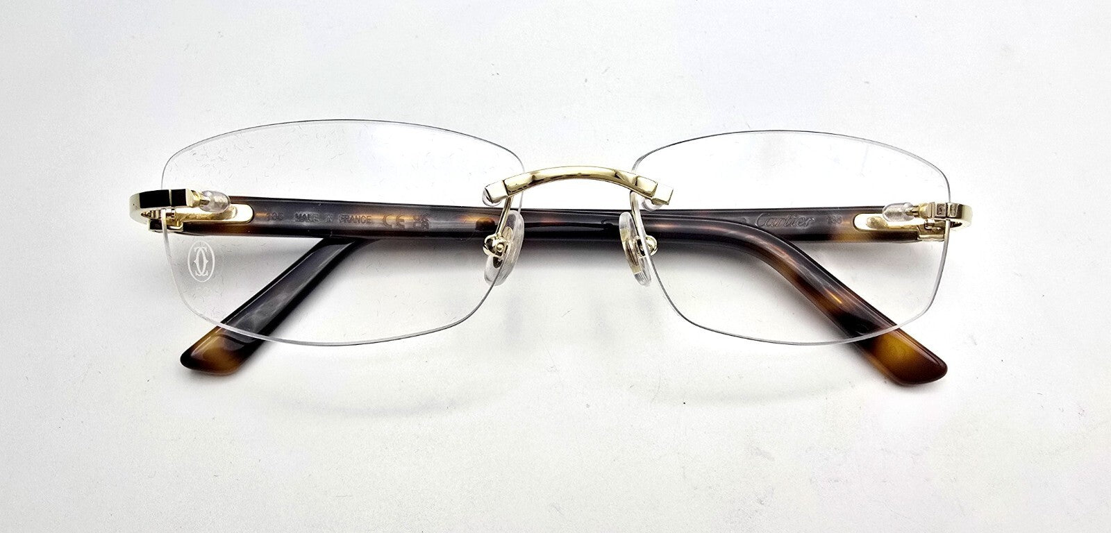 NEW! Cartier Glasses Canazei Tortoise/Gold CT0048O